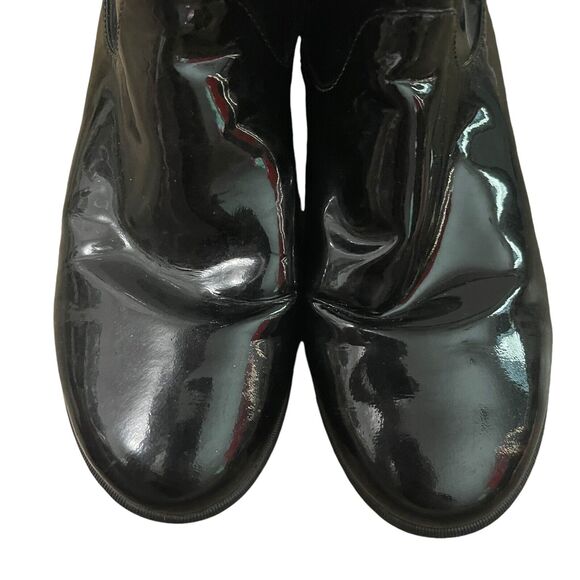 COLE HAAN Boots Women’s 6B Glossy Black Patent Leather Waterproof Tall - Picture 4 of 8